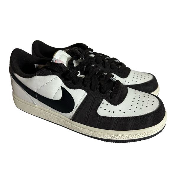 Nike Terminator Low Dunks PRM Black White Croc Sneakers Men's Size 8.5 Panda - Picture 1 of 9
